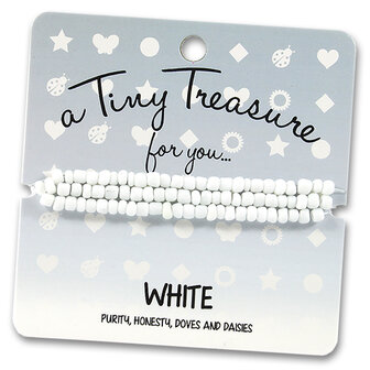 tiny treasure armband white