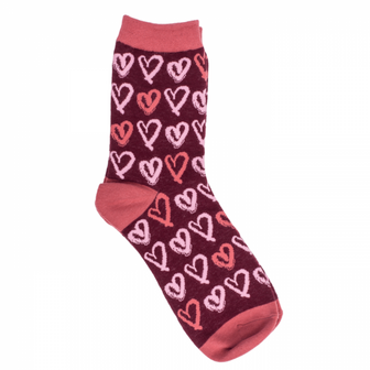 Dames sokken heart socks in geschenkdoos