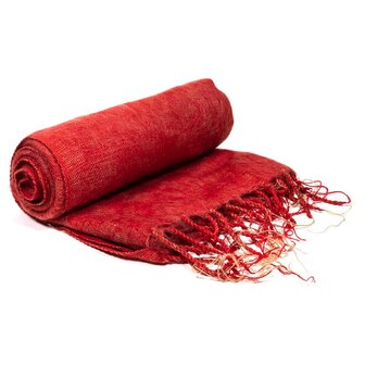 meditatie omslagdoek rood