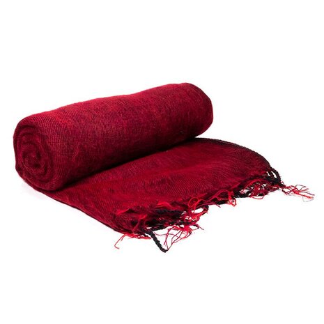 omslagdoek maroon rood