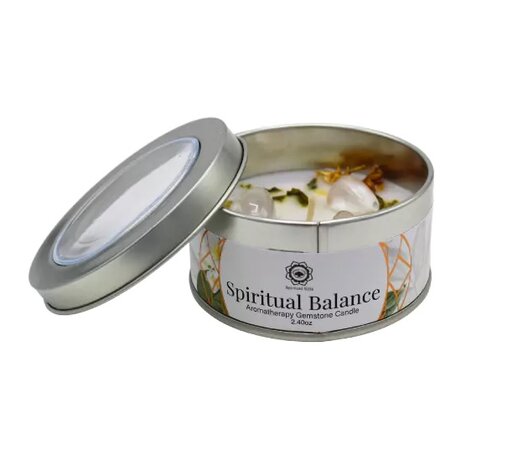 edelsteen geurkaars spiritual balance 